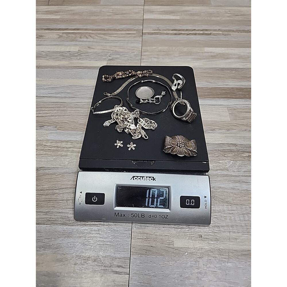 LOT OF 102g of 925 STERLING SILVER Sterling Jewelry Scrap, 3 + Ounces